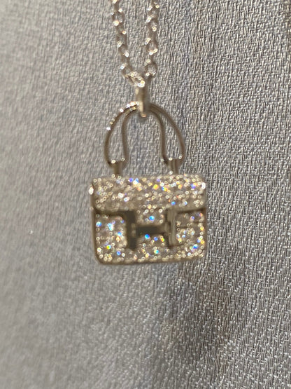 [Luxora]CONSTANCE PEDANT DIAMOND NECKLACE