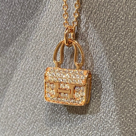 [Luxora]CONSTANCE PEDANT DIAMOND NECKLACE