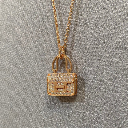 [Luxora]CONSTANCE PEDANT DIAMOND NECKLACE
