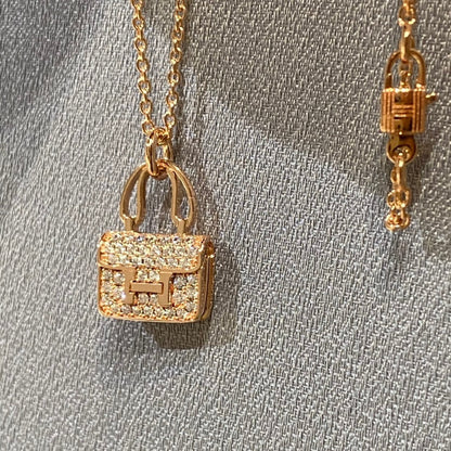 [Luxora]CONSTANCE PEDANT DIAMOND NECKLACE