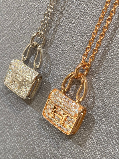 [Luxora]CONSTANCE PEDANT DIAMOND NECKLACE