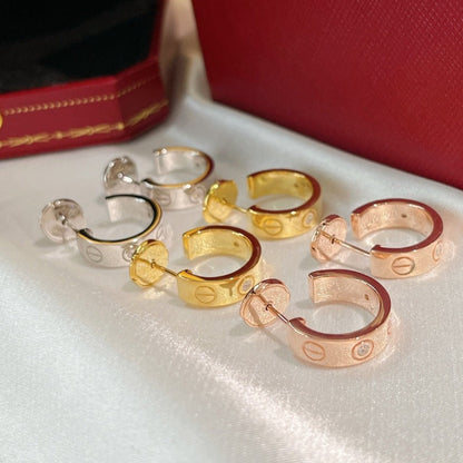 [Luxora]LOVE EARRINGS 5.7MM 2 DIAMONDS