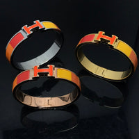 [Luxora]H BRACELET ORANGE RAINBOW CERAMIC
