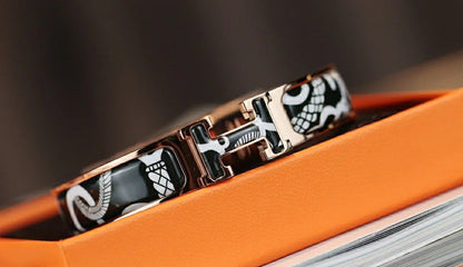 [Luxora]H TARTAN BRACELET 12MM