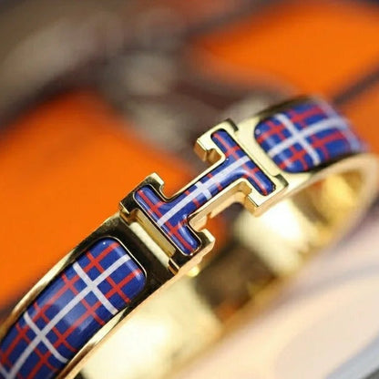 [Luxora]H TARTAN BRACELET 12MM
