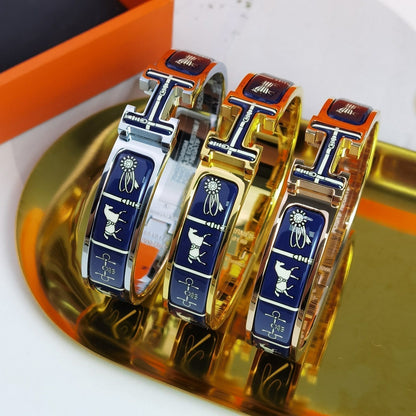[Luxora]H COUVERTURES DARK BLUE BRACELET