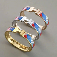 [Luxora]H BRACELET DOTTED BORDER 12MM