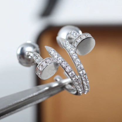 [Luxora]JUSTE FULL DIAMOND SMALL EARRINGS