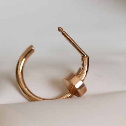 [Luxora]JUSTE EARRINGS PINK GOLD