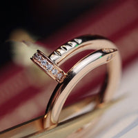 [Luxora]JUSTE RING 2.65MM PINK GOLD DIAMOND
