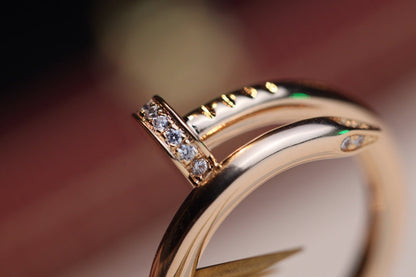 [Luxora] JUSTE RING 2,65 MM ROSA GOLD DIAMANT