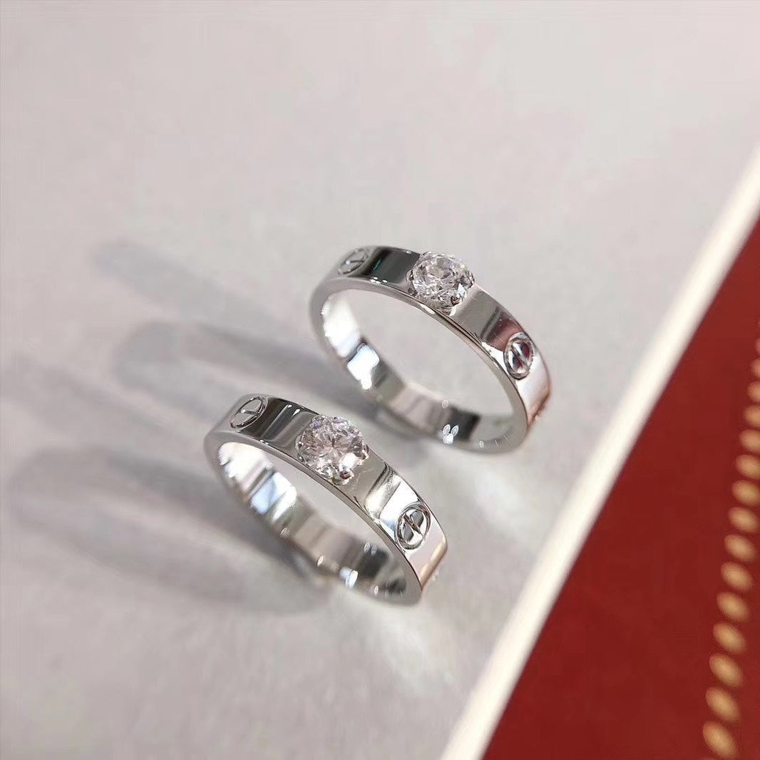 [Luxora]ラブリング 3.6mm ビッグダイヤモンド1個
