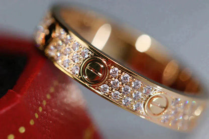 [Luxora]LOVE RING 3.6MM DIAMOND PAVED