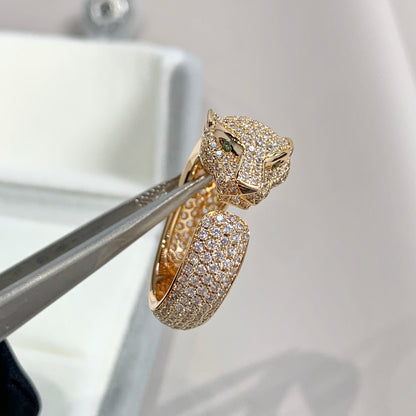 [Luxora] PANTHERE RING AUS ROSA GOLD MIT DIAMANTEN