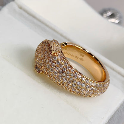 [Luxora] PANTHERE RING AUS ROSA GOLD MIT DIAMANTEN