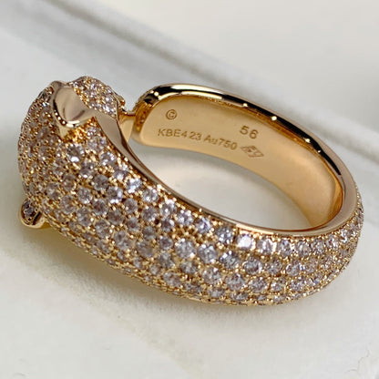 [Luxora] PANTHERE RING AUS ROSA GOLD MIT DIAMANTEN