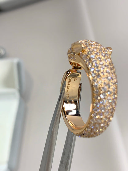 [Luxora] PANTHERE RING AUS ROSA GOLD MIT DIAMANTEN