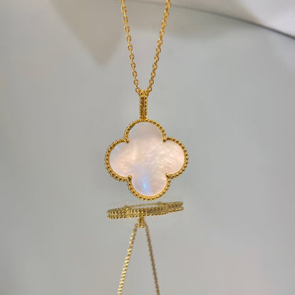 [Luxora]CLOVER 25MM MOP LARGE PENDANT NECKLACE