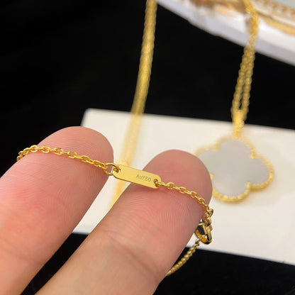 [Luxora]CLOVER 25MM MOP LARGE PENDANT NECKLACE