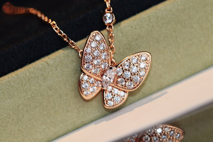 [Luxora]BUTTERFLY DIAMOND NECKLACE