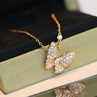 [Luxora]BUTTERFLY DIAMOND NECKLACE