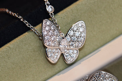 [Luxora]BUTTERFLY DIAMOND NECKLACE