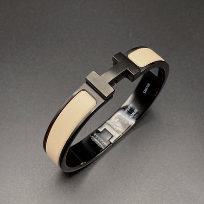 [Luxora]H ARMBAND 12MM SCHWARZ BEIGE KERAMIK
