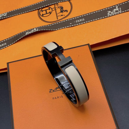 [Luxora]H ARMBAND 12MM SCHWARZ BEIGE KERAMIK