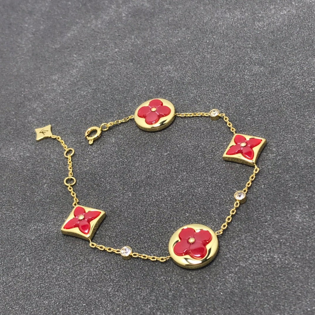 [Luxora]STAR AND SUN CARNELIAN 4 MOTIFS 3 DIAMONDS