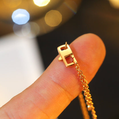 [Luxora]Stern- und Sonnen-Diamant-Halskette aus Roségold