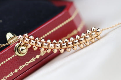 [Luxora]CLASH PINK GOLD NECKLACE