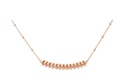 [Luxora]CLASH PINK GOLD NECKLACE