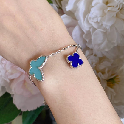 [Luxora]LUCKY SPRING SILVER BRACELET 4 MOTIF