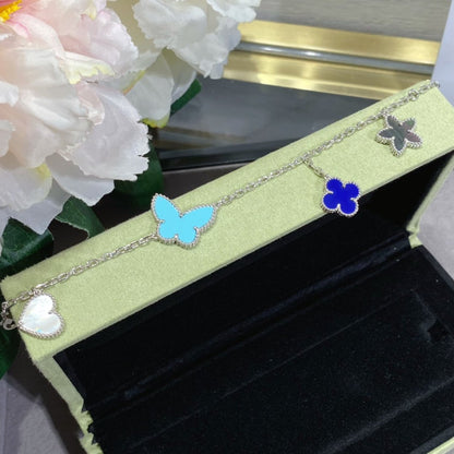[Luxora]LUCKY SPRING SILVER BRACELET 4 MOTIF