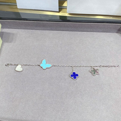 [Luxora]LUCKY SPRING SILVER BRACELET 4 MOTIF