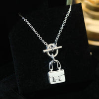 [Luxora]POP H PEDANT SILVER NECKLACE