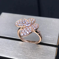 [Luxora]BUTTERFLY PINK GOLD DIAMOND RING