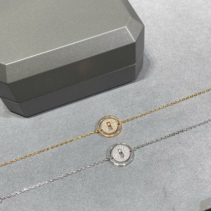[LUXE]LUCKY MOVE DIAMOND PAVED BRACELET