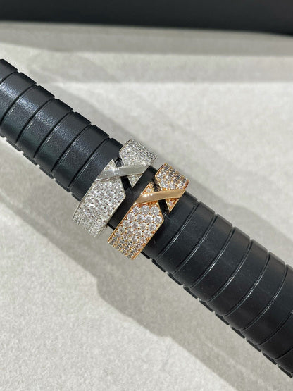 [Luxora]LIENS EVIDENCE DIAMOND PAVED RING