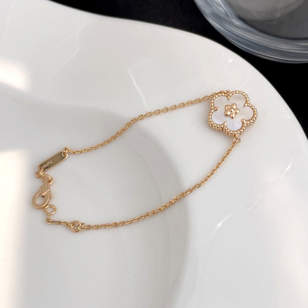 [Luxora]LUCKY SPRING ROSE GOLD MOP BRACELET