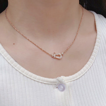 [Luxora]FORCE 10 PINK GOLD DIAMOND NECKLACE