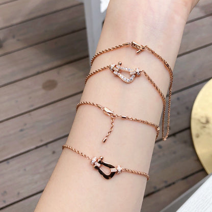 [Luxora]FORCE 10 PINK GOLD DIAMOND NECKLACE