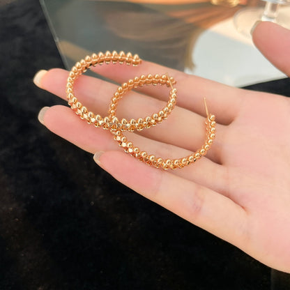[Luxora]CLASH HOOP LARGE EARRINGS