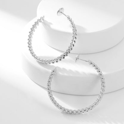 [Luxora]CLASH HOOP LARGE EARRINGS