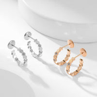 [Luxora]BEE LOVE DIAMOND HOOP EARRINGS