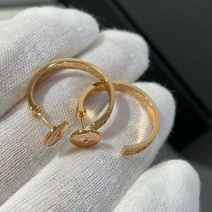 [Luxora]LOVE EARRINGS 3.6MM DIAMOND PAVED