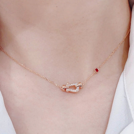[Luxora]FORCE 10 DIAMOND PINK GOLD NECKLACE