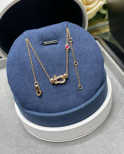 [Luxora]FORCE 10 DIAMOND PINK GOLD NECKLACE