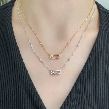[LUXE]MOVE UNO DIAMOND NECKLACE
