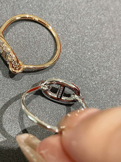 [Luxora]RONDE KLEINER DIAMANTRING